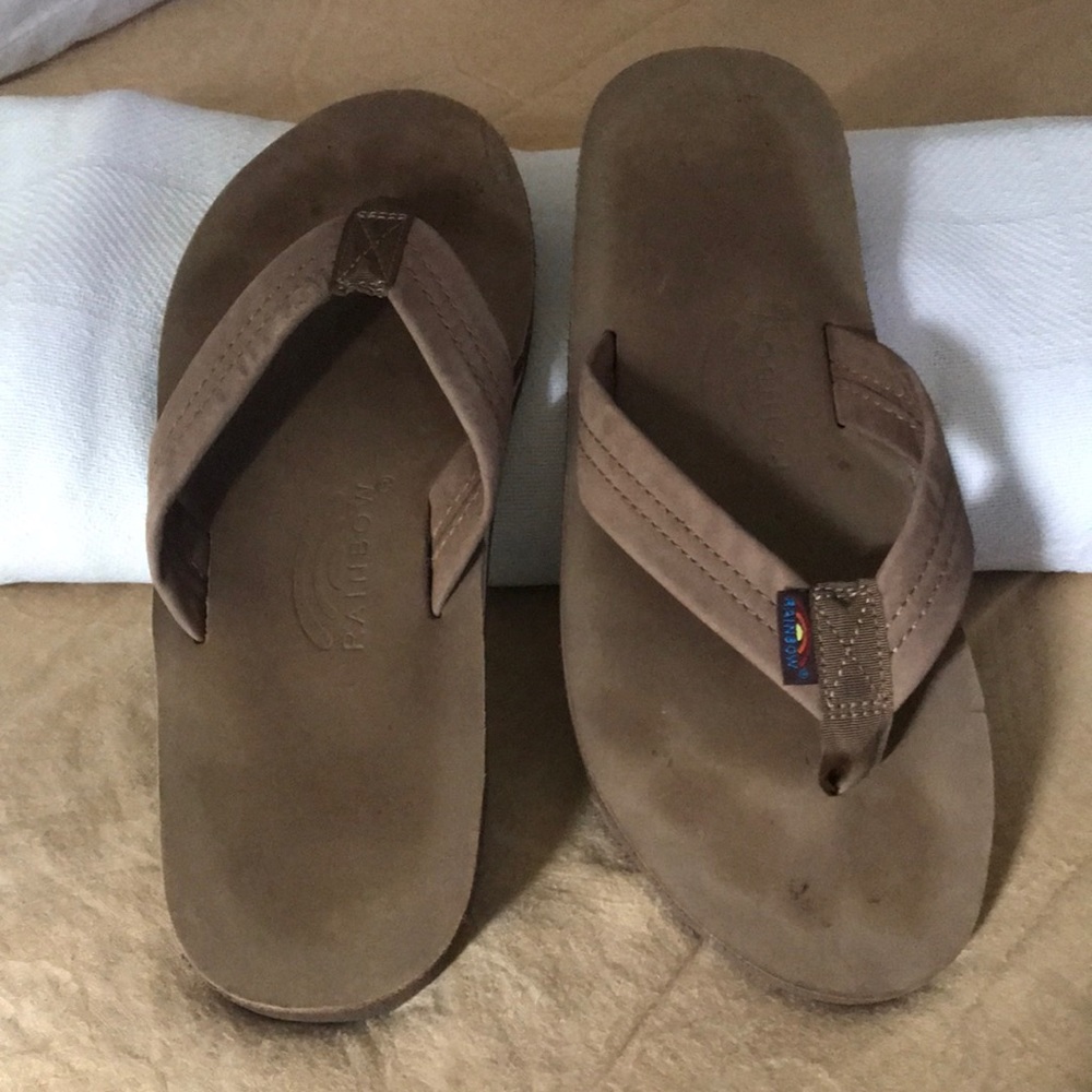 🌈RAINBOW SANDALS Flip Flops🌈only worn once..